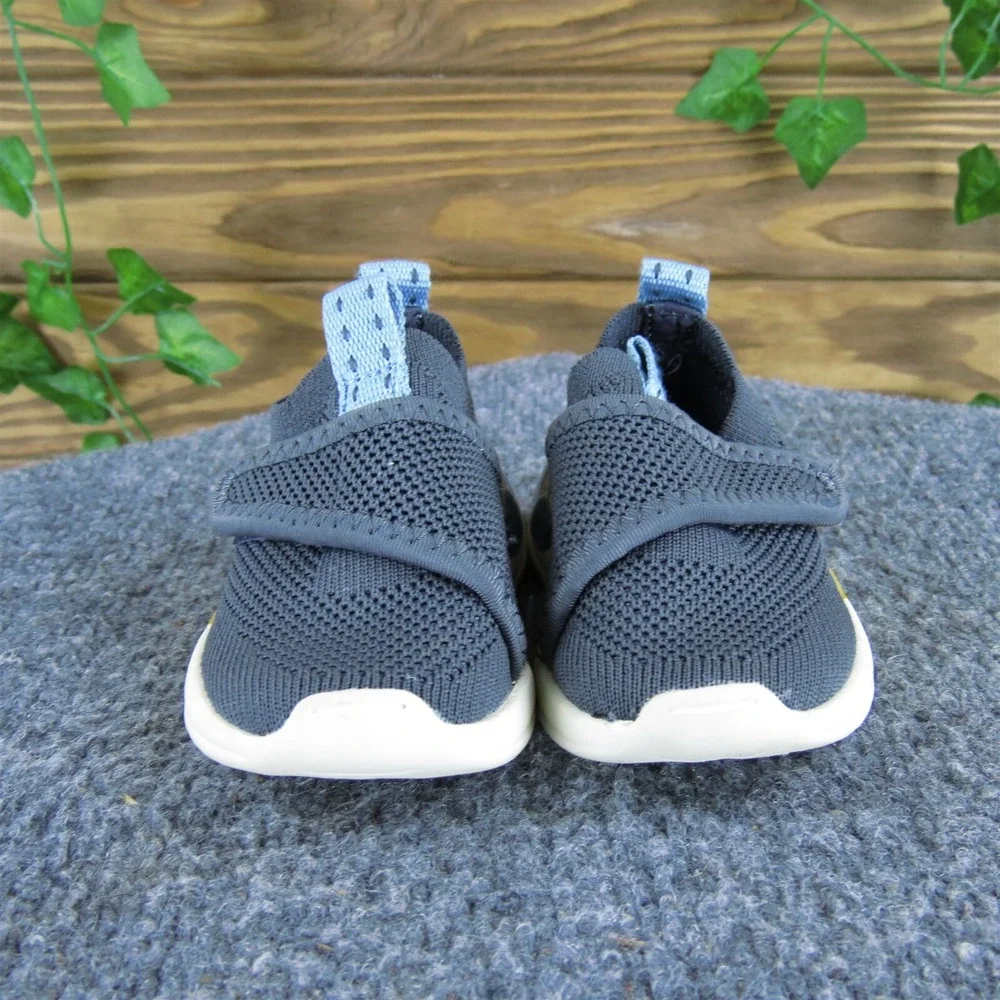 Zara Boys Sneaker  Sz T 18 Medium Gray Synthetic Hook & Loop‎